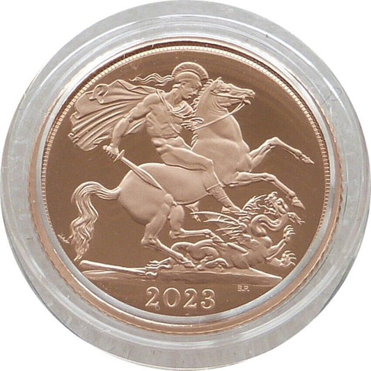 2023 King Charles III Coronation Half Sovereign Gold Proof Coin Box Coa
