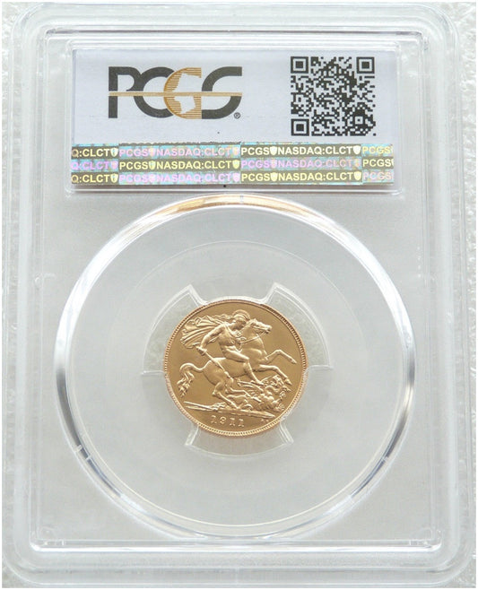 1911 George V Coronation Half Sovereign Gold Proof Coin PCGS PR64 CAM