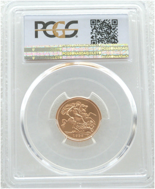 1992 St George and the Dragon Half Sovereign Gold Proof Coin PCGS PR69 DCAM
