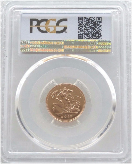 2010 St George and the Dragon Half Sovereign Gold Proof Coin PCGS PR70 DCAM