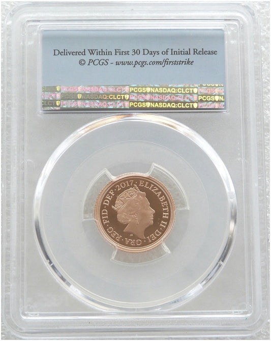 2017 Pistrucci Half Sovereign Gold Proof Coin PCGS PR70 DCAM First Strike