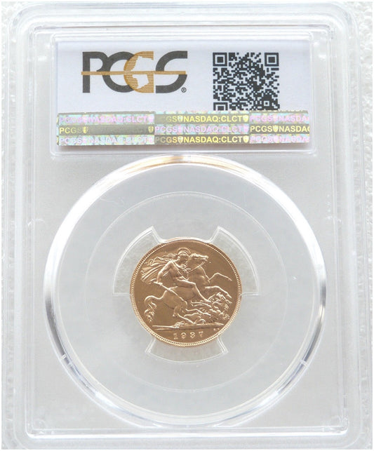 1937 George VI Coronation Half Sovereign Gold Proof Coin PCGS PR66