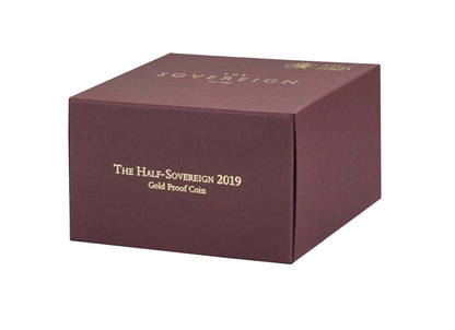 2019 St George and the Dragon Half Sovereign Gold Proof Coin Box Coa