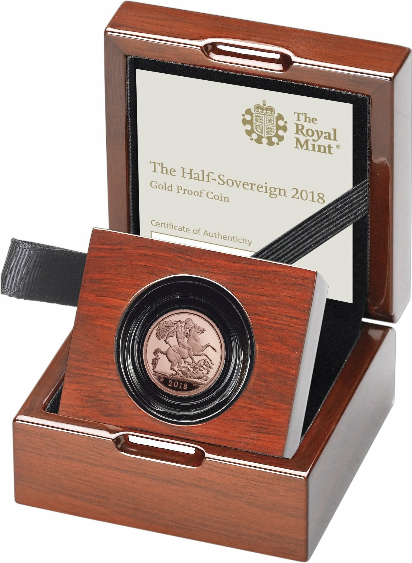 2018 Sapphire Coronation Half Sovereign Gold Proof Coin Box Coa
