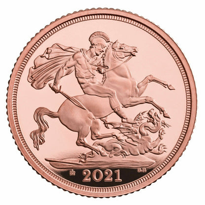 2021 Queen's 95th Birthday Privy Half Sovereign Gold Proof Coin Box Coa