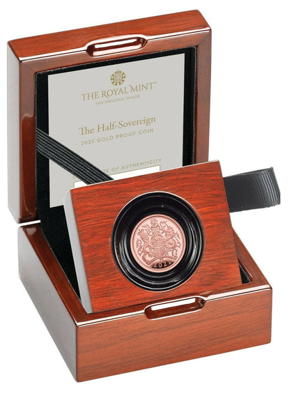 2022 Platinum Jubilee Half Sovereign Gold Proof Coin Box Coa