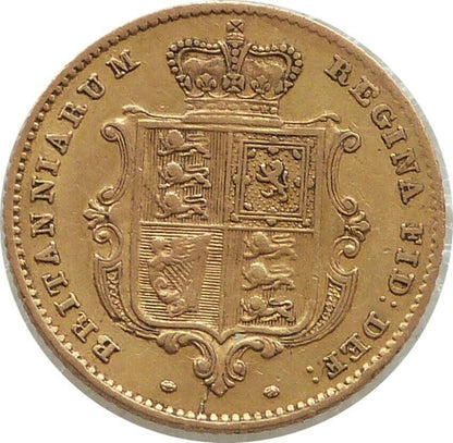 1844 Victoria Shield Half Sovereign Gold Coin
