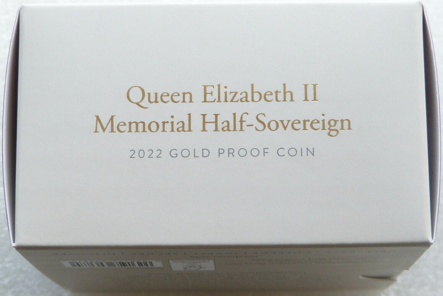 2022 Memorial Half Sovereign Gold Proof Coin Box Coa