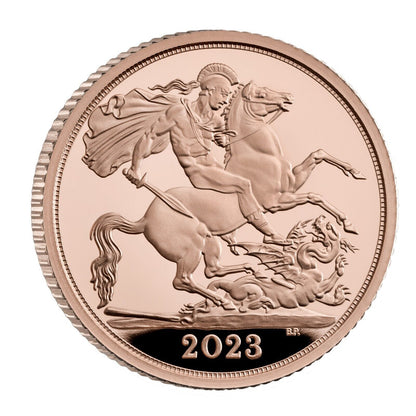 2023 King Charles III Coronation Half Sovereign Gold Proof Coin Box Coa
