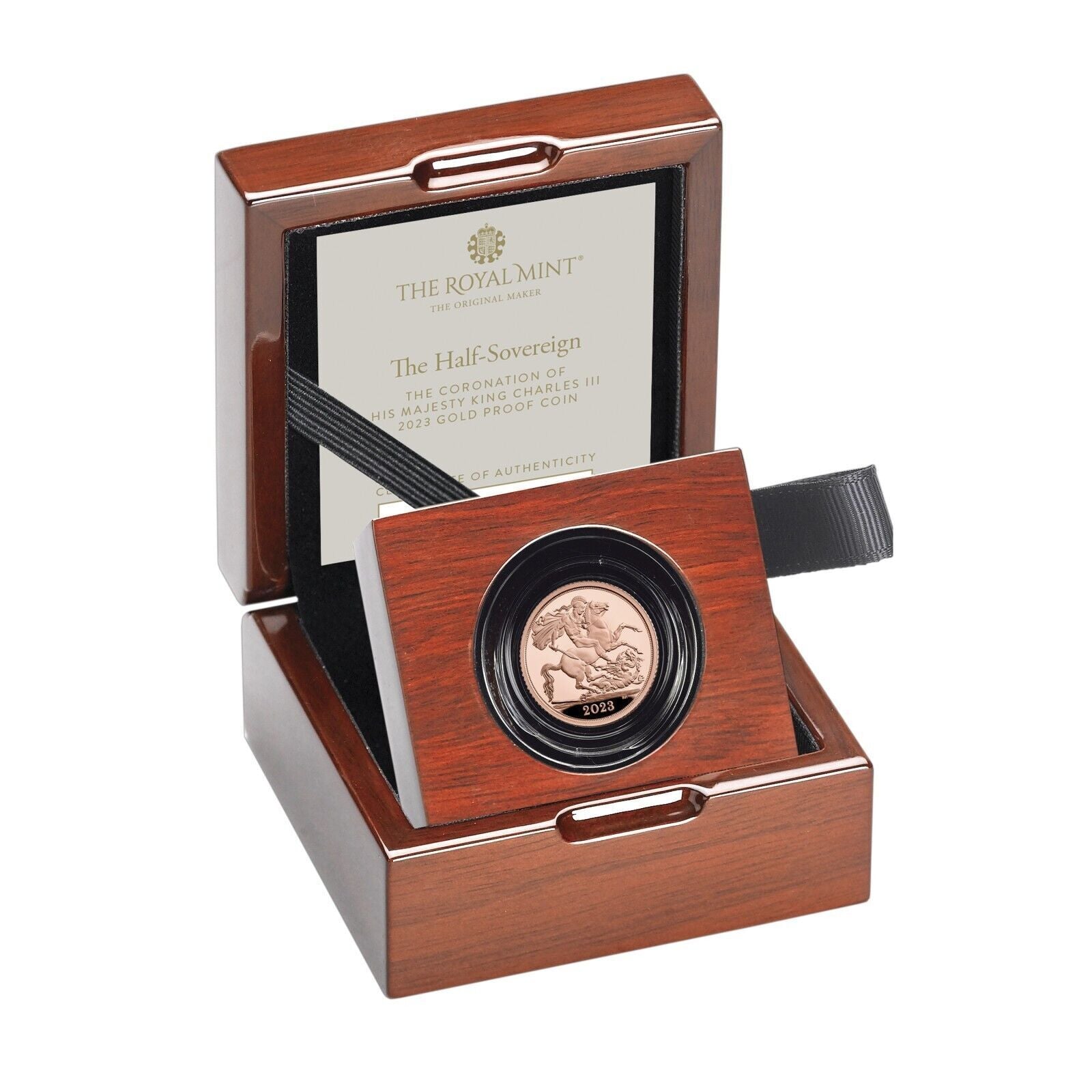 2023 King Charles III Coronation Half Sovereign Gold Proof Coin Box Coa