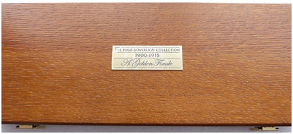 1900 - 1915 Golden Finale Half Sovereign Gold 16 Coin Set Box Coa