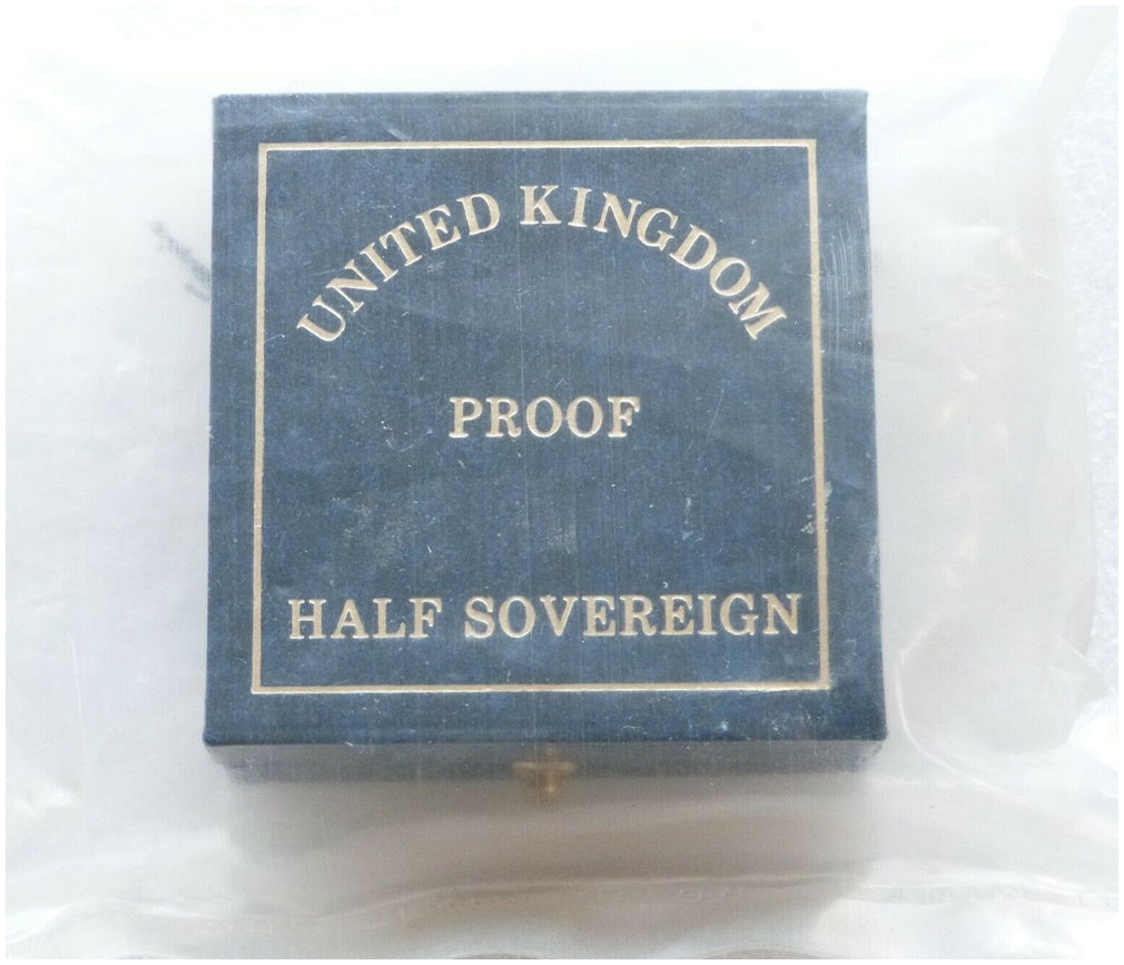 1989 Tudor Rose Half Sovereign Gold Proof Coin Box Coa Sealed