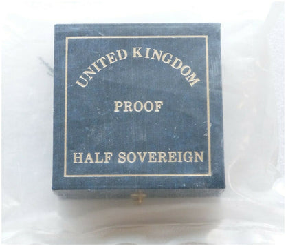 1989 Tudor Rose Half Sovereign Gold Proof Coin Box Coa Sealed