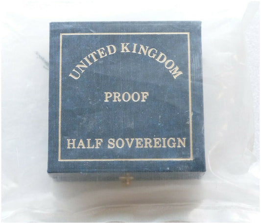 1989 Tudor Rose Half Sovereign Gold Proof Coin Box Coa Sealed