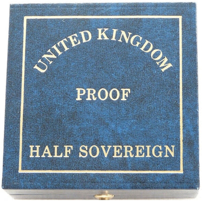 1998 St George and the Dragon Half Sovereign Gold Proof Coin Box Coa