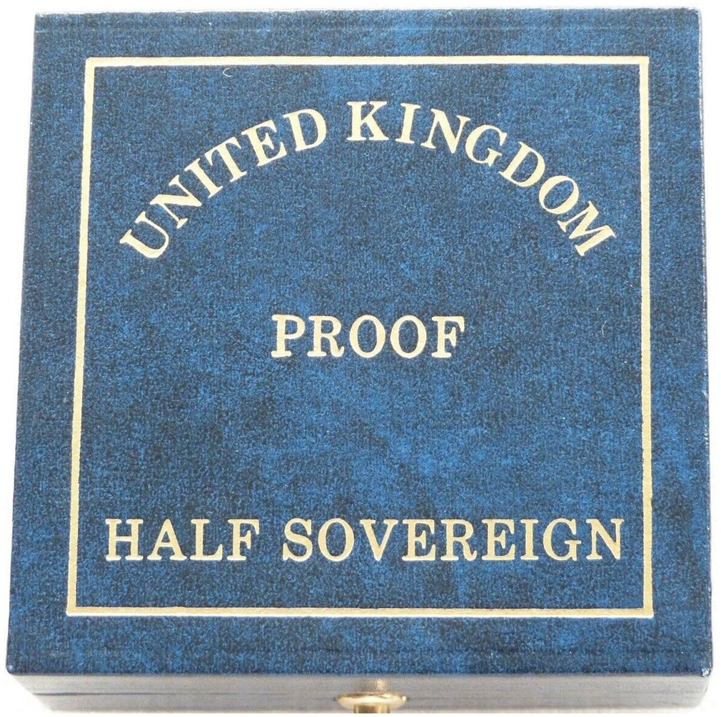 1995 St George and the Dragon Half Sovereign Gold Proof Coin Box Coa