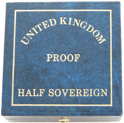 1995 St George and the Dragon Half Sovereign Gold Proof Coin Box Coa