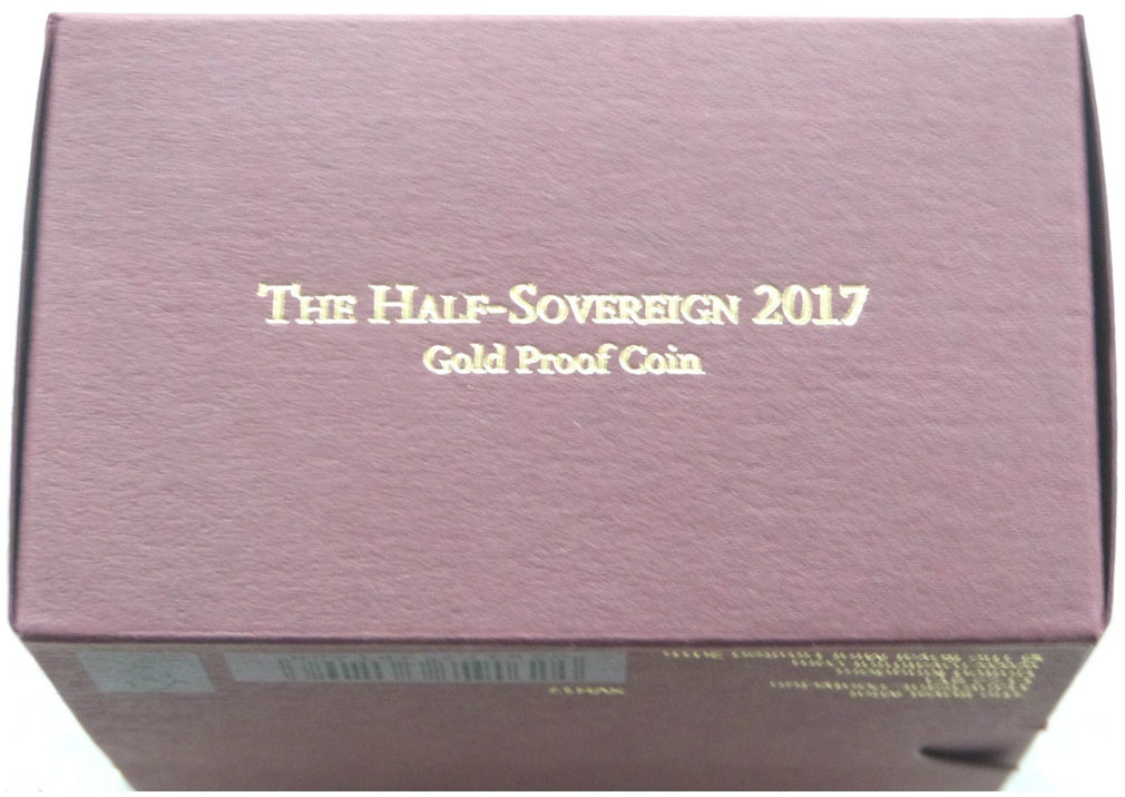 2017 Pistrucci Half Sovereign Gold Proof Coin Box Coa