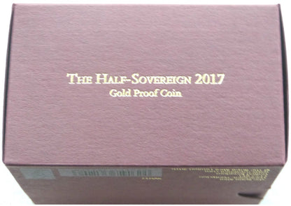 2017 Pistrucci Half Sovereign Gold Proof Coin Box Coa