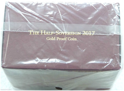 2017 Pistrucci Half Sovereign Gold Proof Coin Box Coa Number 0002