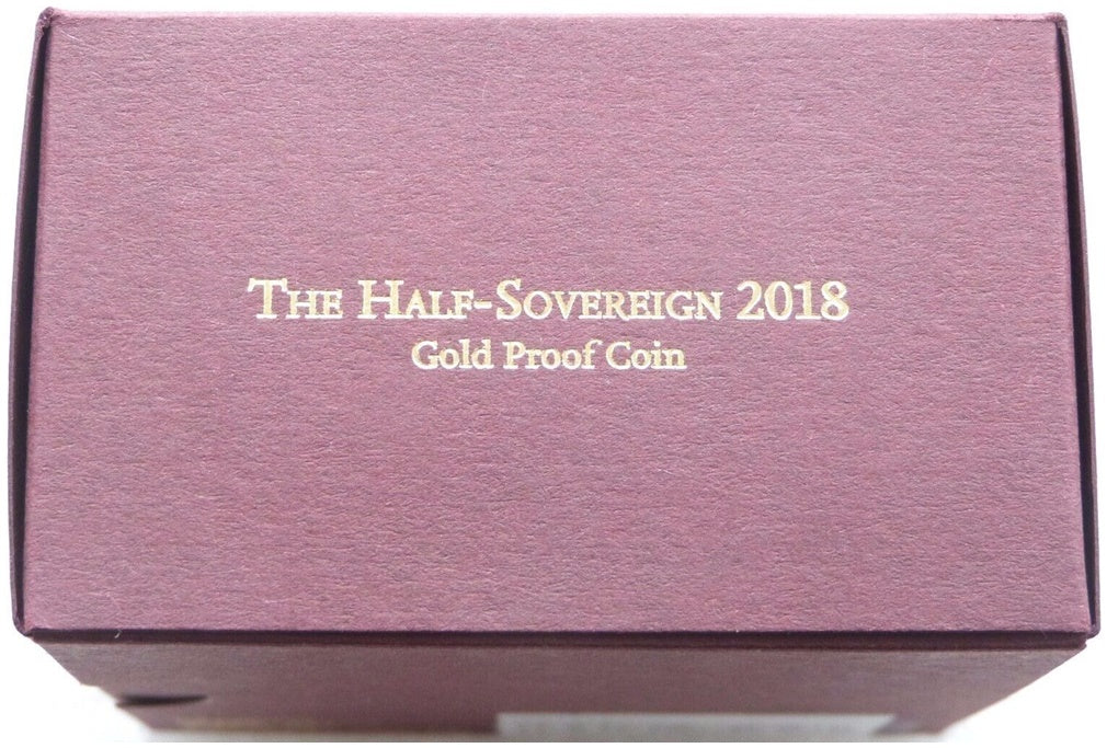 2018 Sapphire Coronation Half Sovereign Gold Proof Coin Box Coa