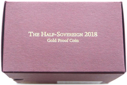 2018 Sapphire Coronation Half Sovereign Gold Proof Coin Box Coa