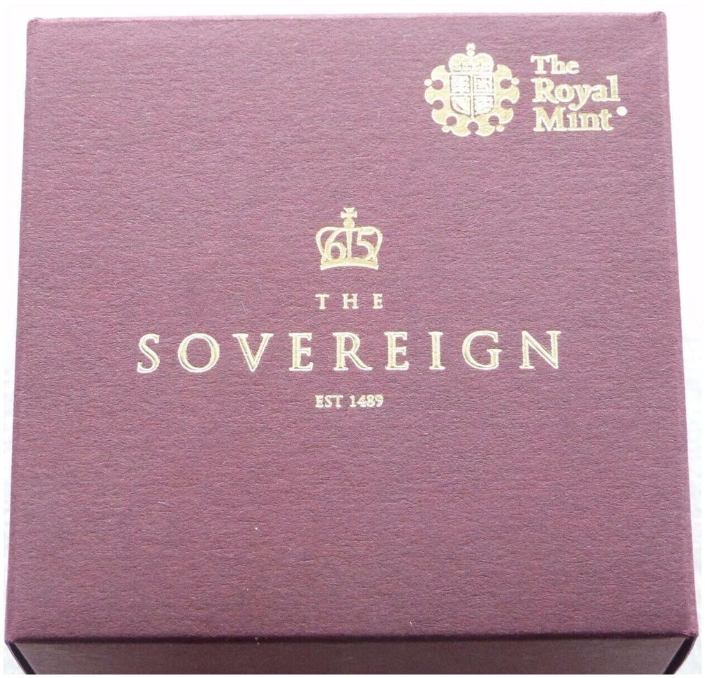 2018 Sapphire Coronation Half Sovereign Gold Proof Coin Box Coa