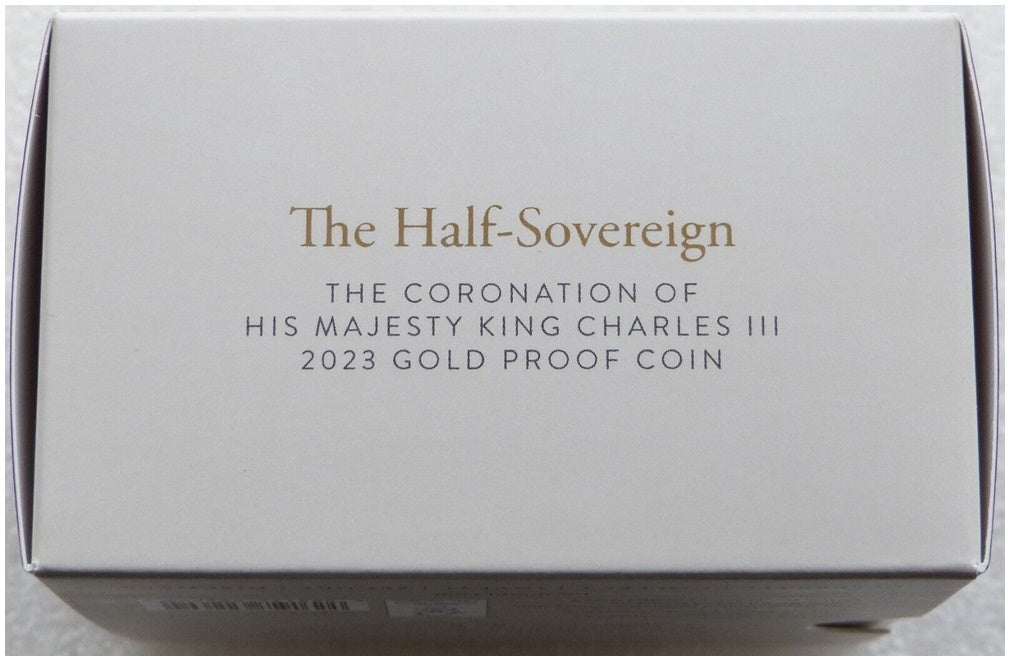 2023 King Charles III Coronation Half Sovereign Gold Proof Coin Box Coa