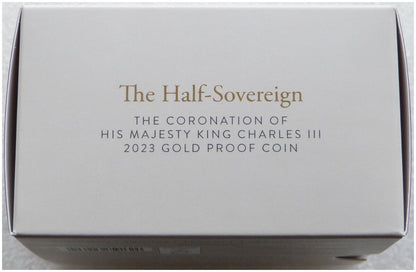2023 King Charles III Coronation Half Sovereign Gold Proof Coin Box Coa
