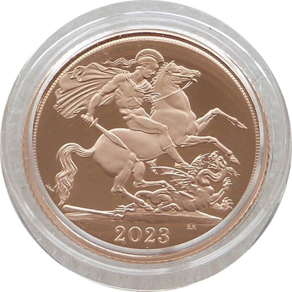 2023 King Charles III Coronation Half Sovereign Gold Proof Coin Box Coa