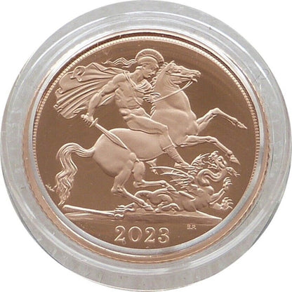 2023 King Charles III Coronation Half Sovereign Gold Proof Coin Box Coa