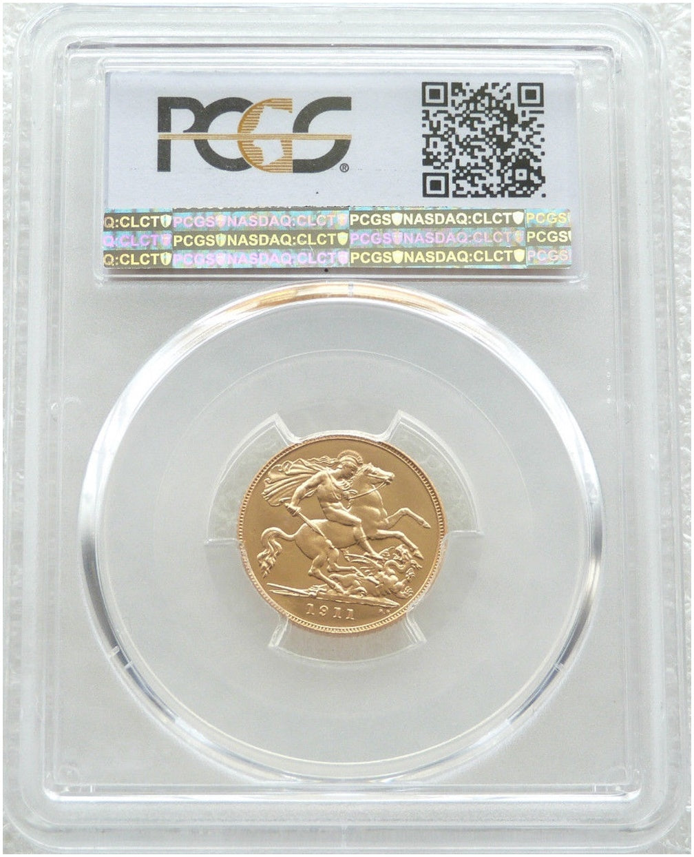 1911 George V Coronation Half Sovereign Gold Proof Coin PCGS PR64 CAM