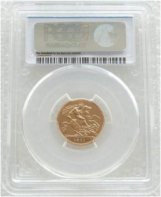 1911 George V Coronation Half Sovereign Gold Proof Coin PCGS PR65 CAM
