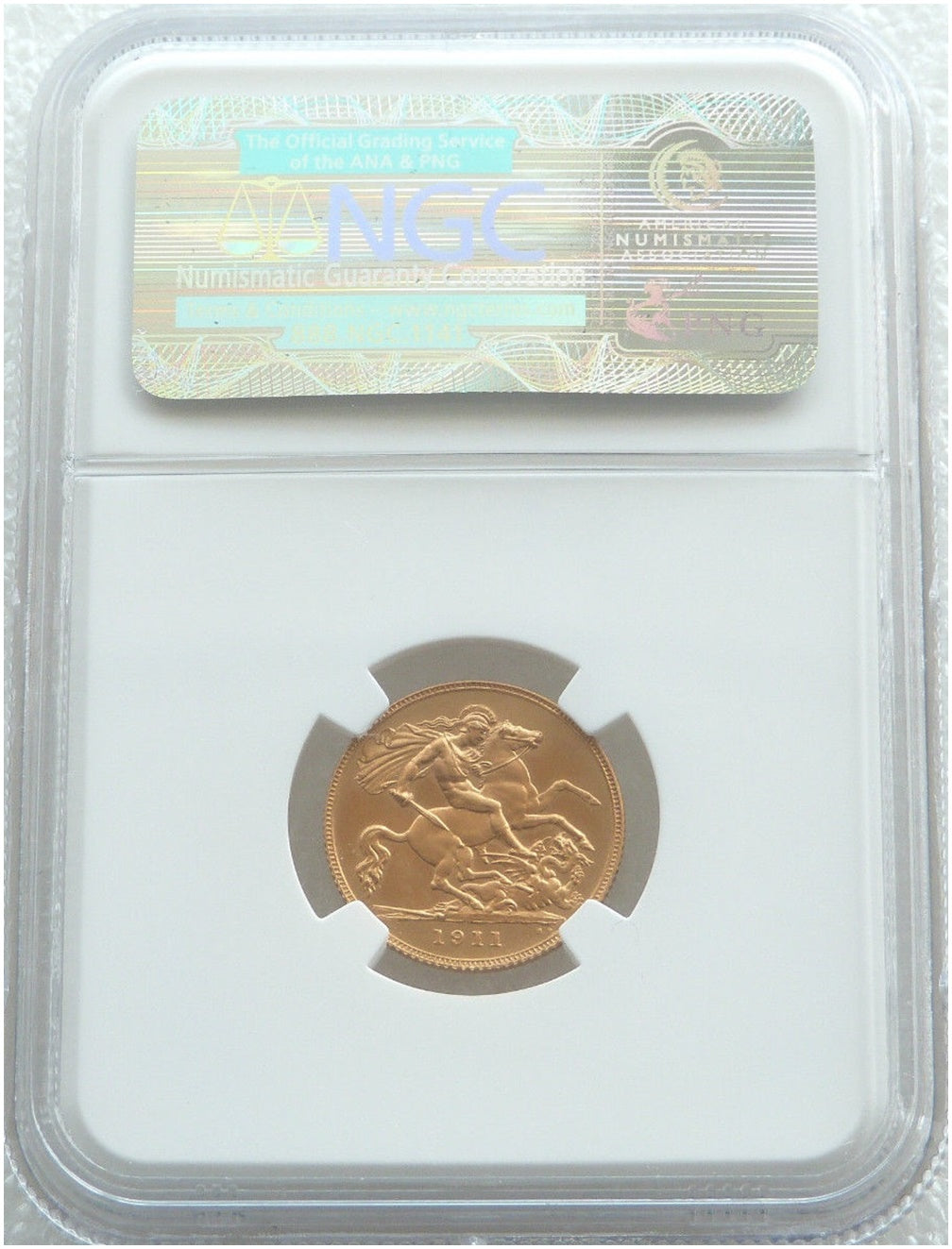 1911 George V Coronation Half Sovereign Gold Proof Coin NGC PF66 Cameo