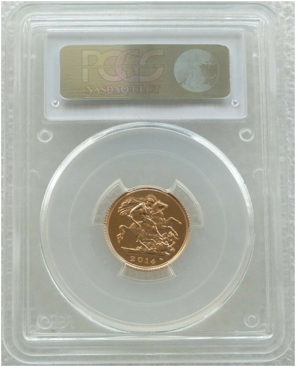 2014-I India Mint Mark Half Sovereign Gold Coin PCGS MS69 - Highest Graded