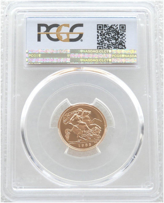 1985 St George and the Dragon Half Sovereign Gold Proof Coin PCGS PR70 DCAM