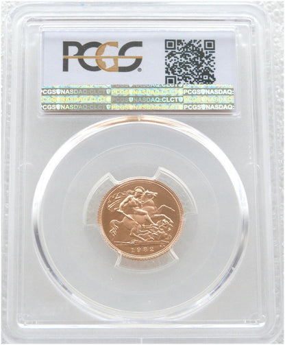 1982 St George and the Dragon Half Sovereign Gold Proof Coin PCGS PR69 DCAM