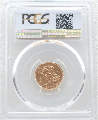 1985 St George and the Dragon Half Sovereign Gold Proof Coin PCGS PR69 DCAM