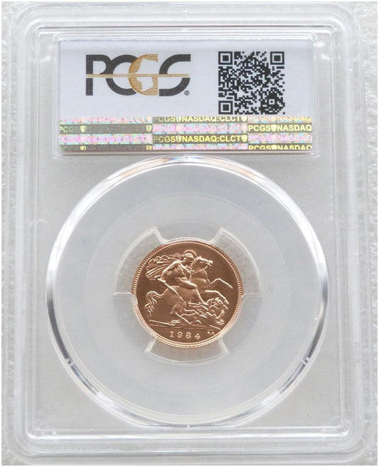 1984 St George and the Dragon Half Sovereign Gold Proof Coin PCGS PR69 DCAM