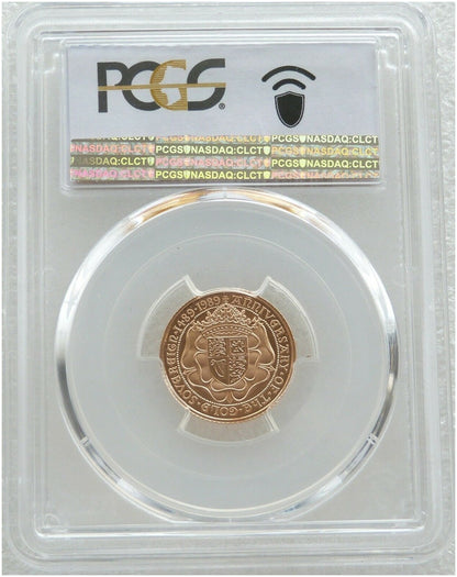 1989 Tudor Rose Half Sovereign Gold Proof Coin PCGS PR69 DCAM