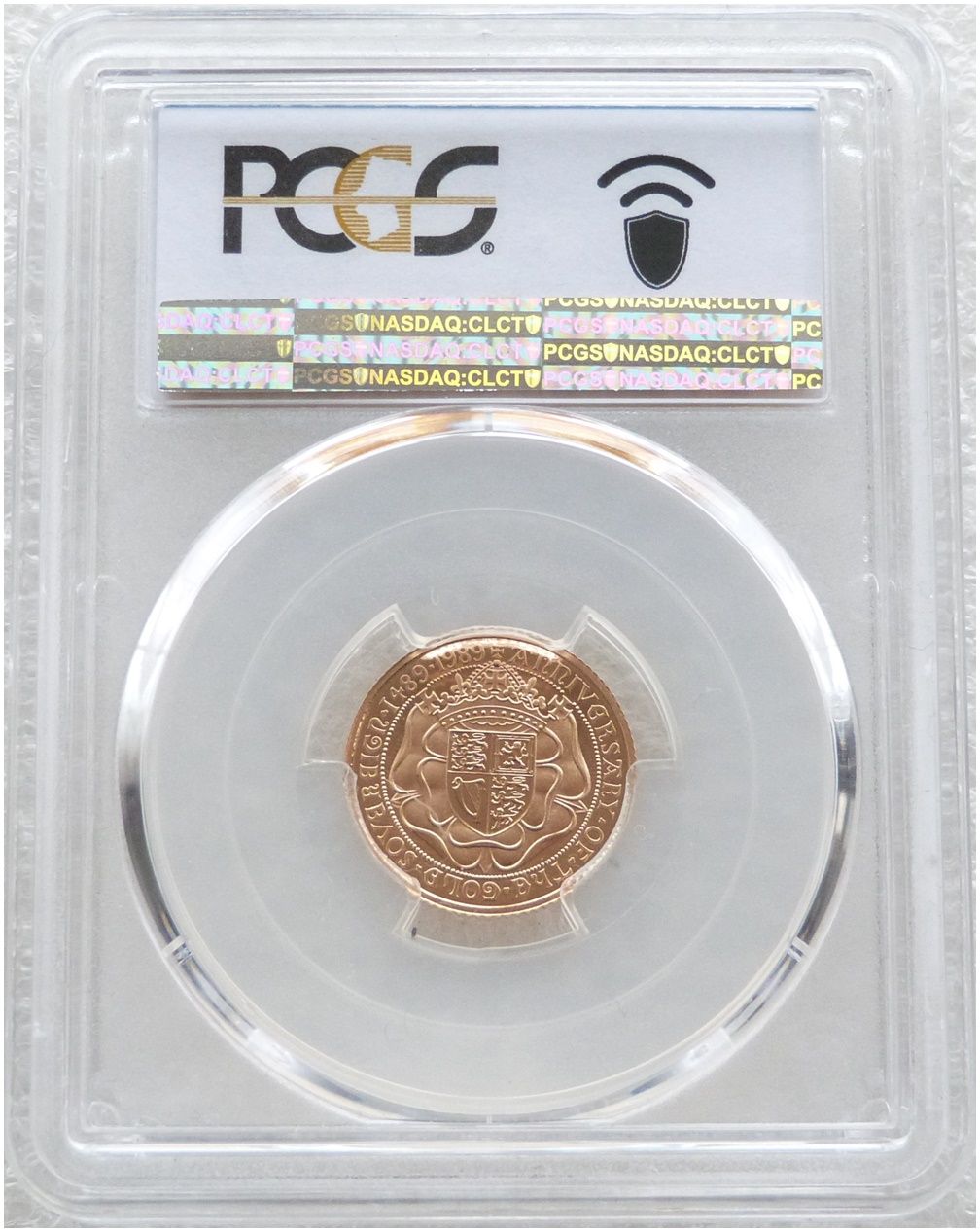 1989 Tudor Rose Half Sovereign Gold Proof Coin PCGS PR70 DCAM