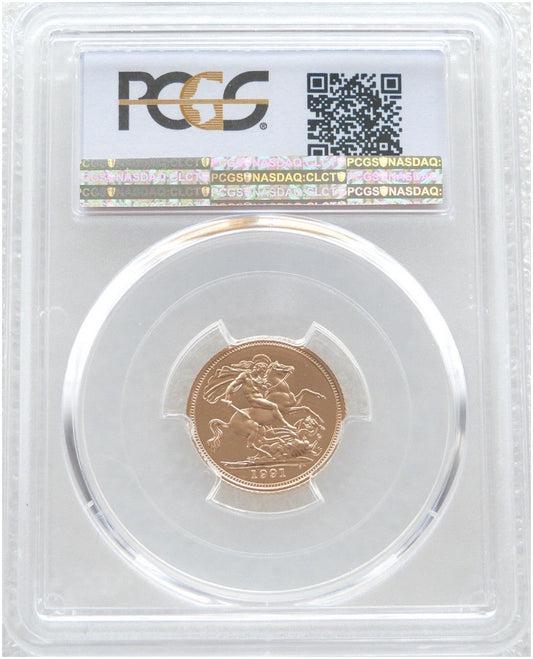 1992 St George and the Dragon Half Sovereign Gold Proof Coin PCGS PR70 DCAM