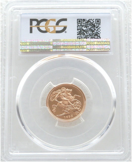 1995 St George and the Dragon Half Sovereign Gold Proof Coin PCGS PR70 DCAM