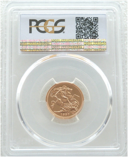 1997 St George and the Dragon Half Sovereign Gold Proof Coin PCGS PR70 DCAM