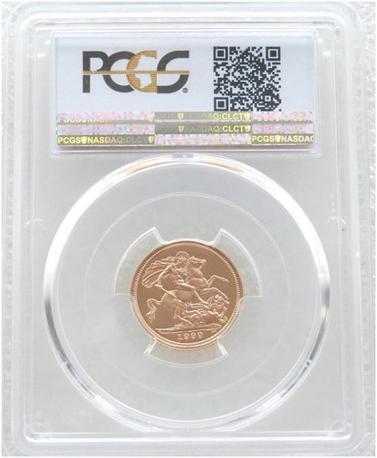 1999 St George and the Dragon Half Sovereign Gold Proof Coin PCGS PR69 DCAM