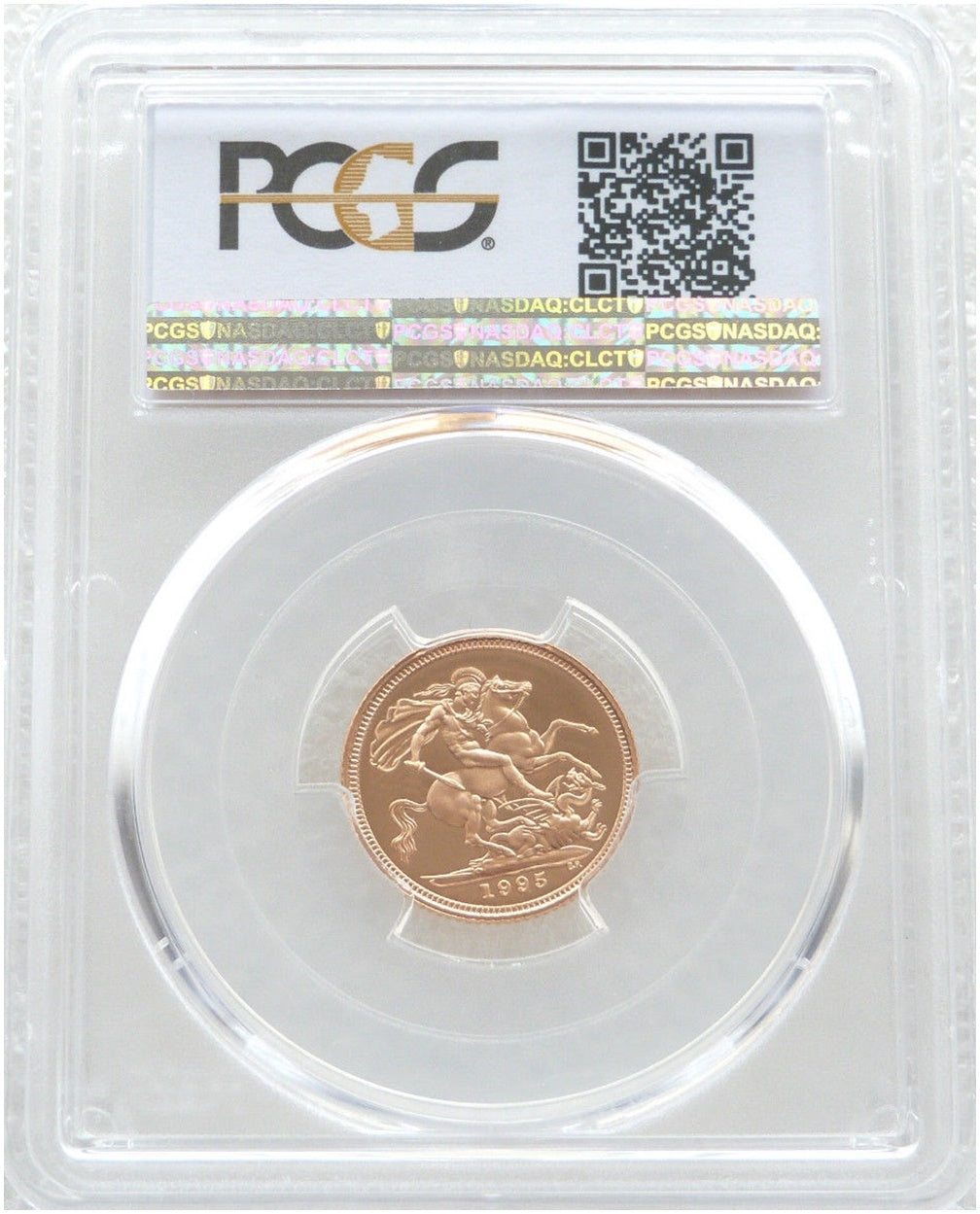 1995 St George and the Dragon Half Sovereign Gold Proof Coin PCGS PR69 DCAM