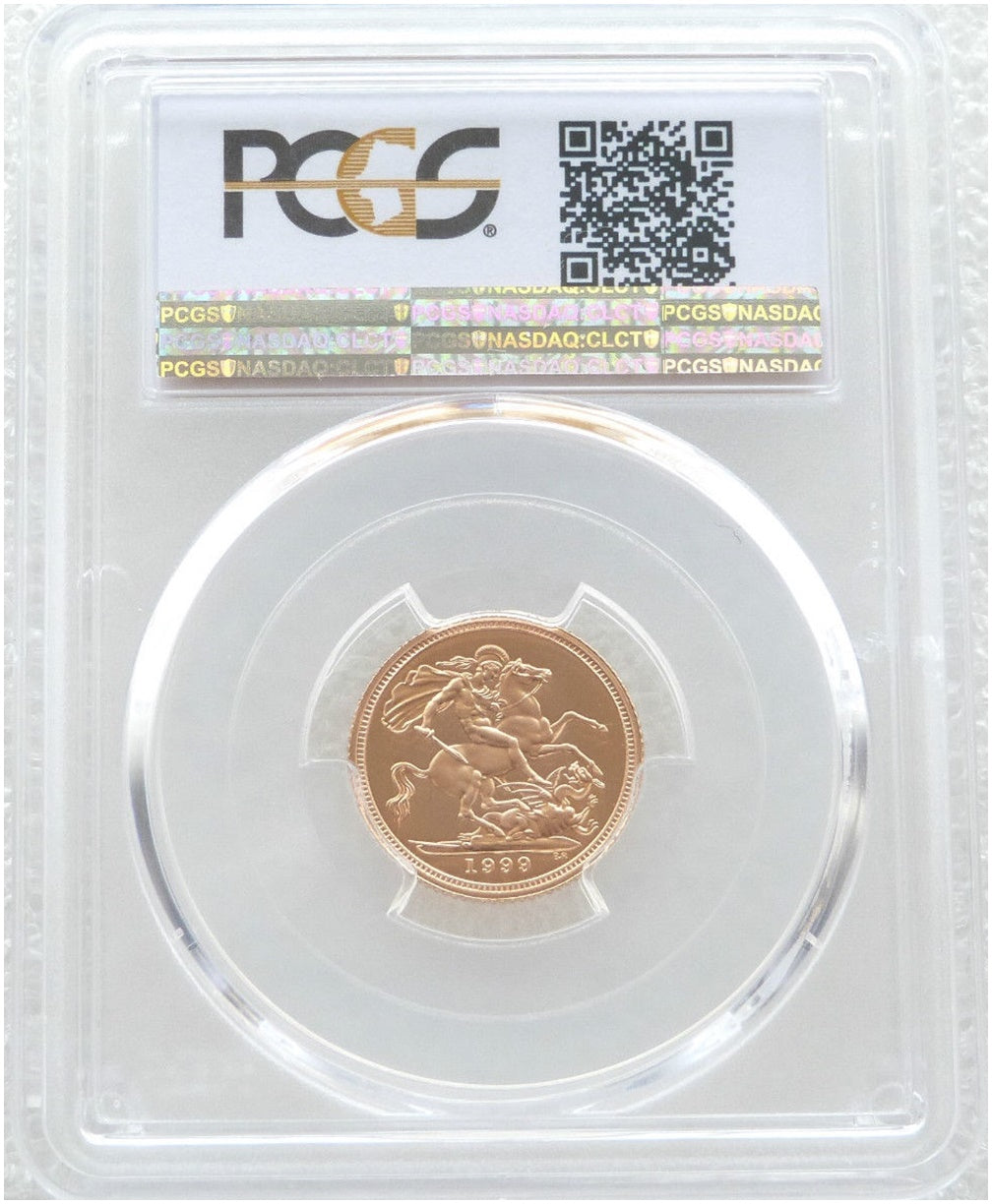 1999 St George and the Dragon Half Sovereign Gold Proof Coin PCGS PR70 DCAM