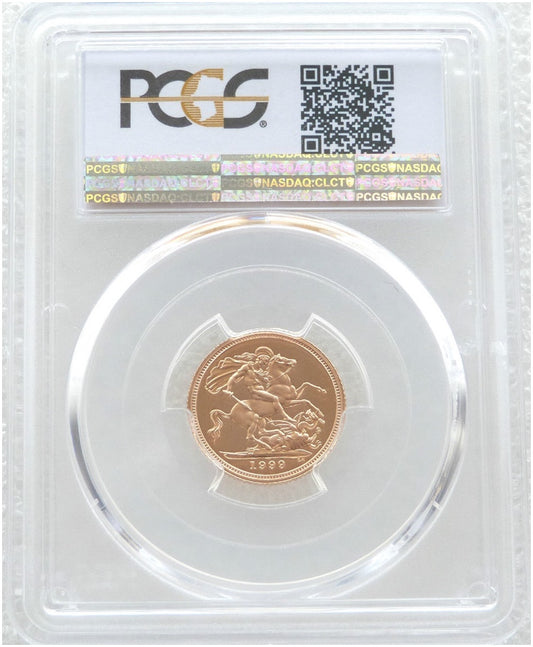 1999 St George and the Dragon Half Sovereign Gold Proof Coin PCGS PR70 DCAM