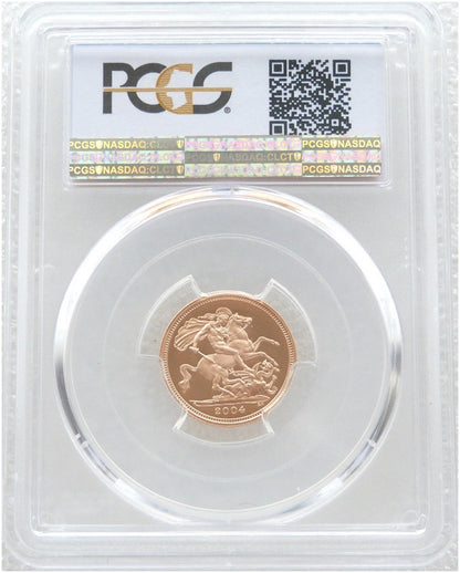 2004 St George and the Dragon Half Sovereign Gold Proof Coin PCGS PR70 DCAM