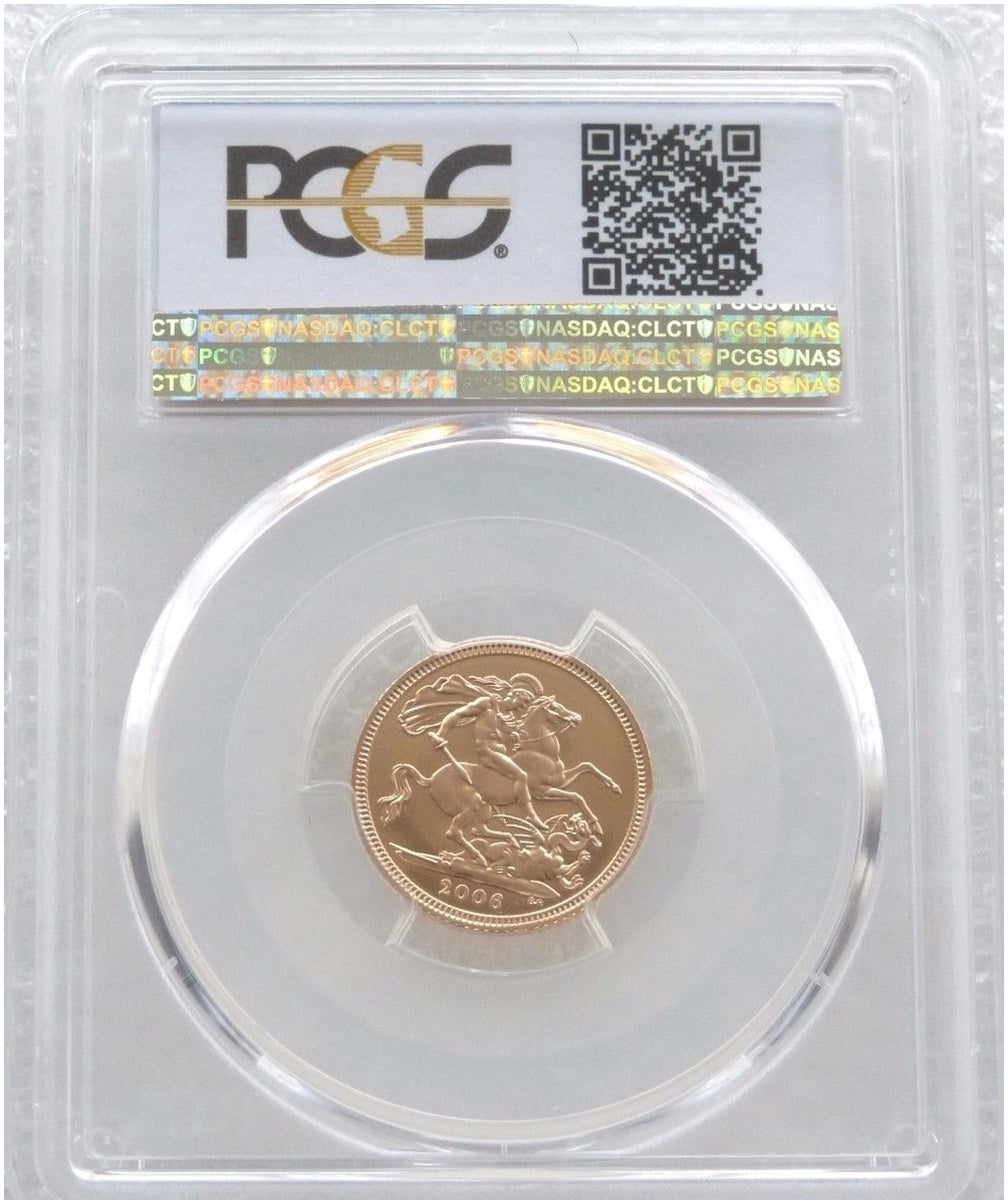 2006 St George and the Dragon Half Sovereign Gold Proof Coin PCGS PR70 DCAM